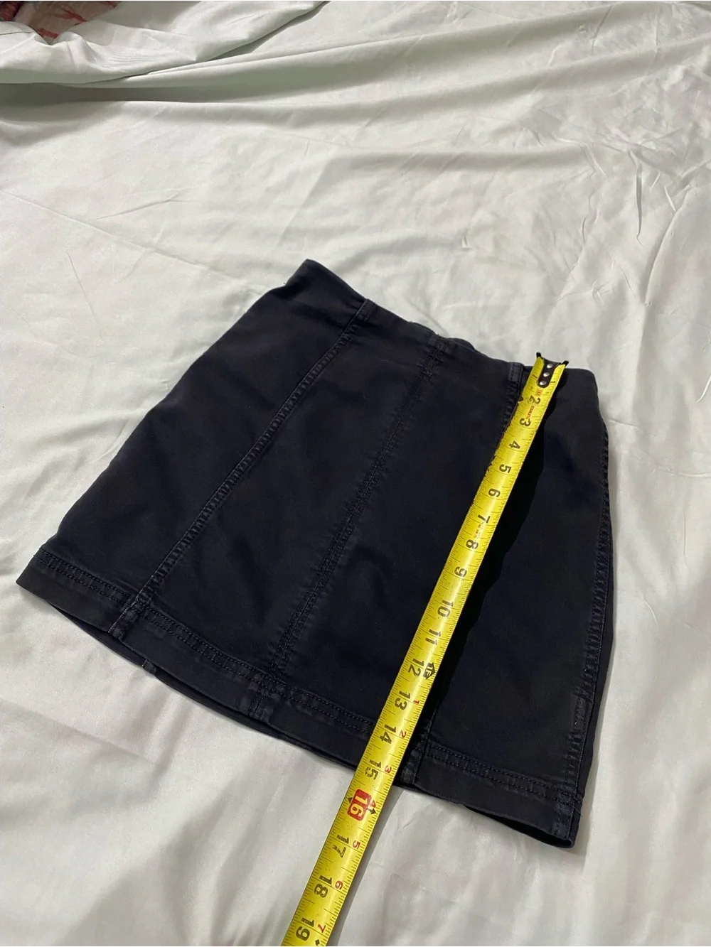 Free People Modern Femme Black Denim Mini Skirt Festival Concert Grudge - Size 2
